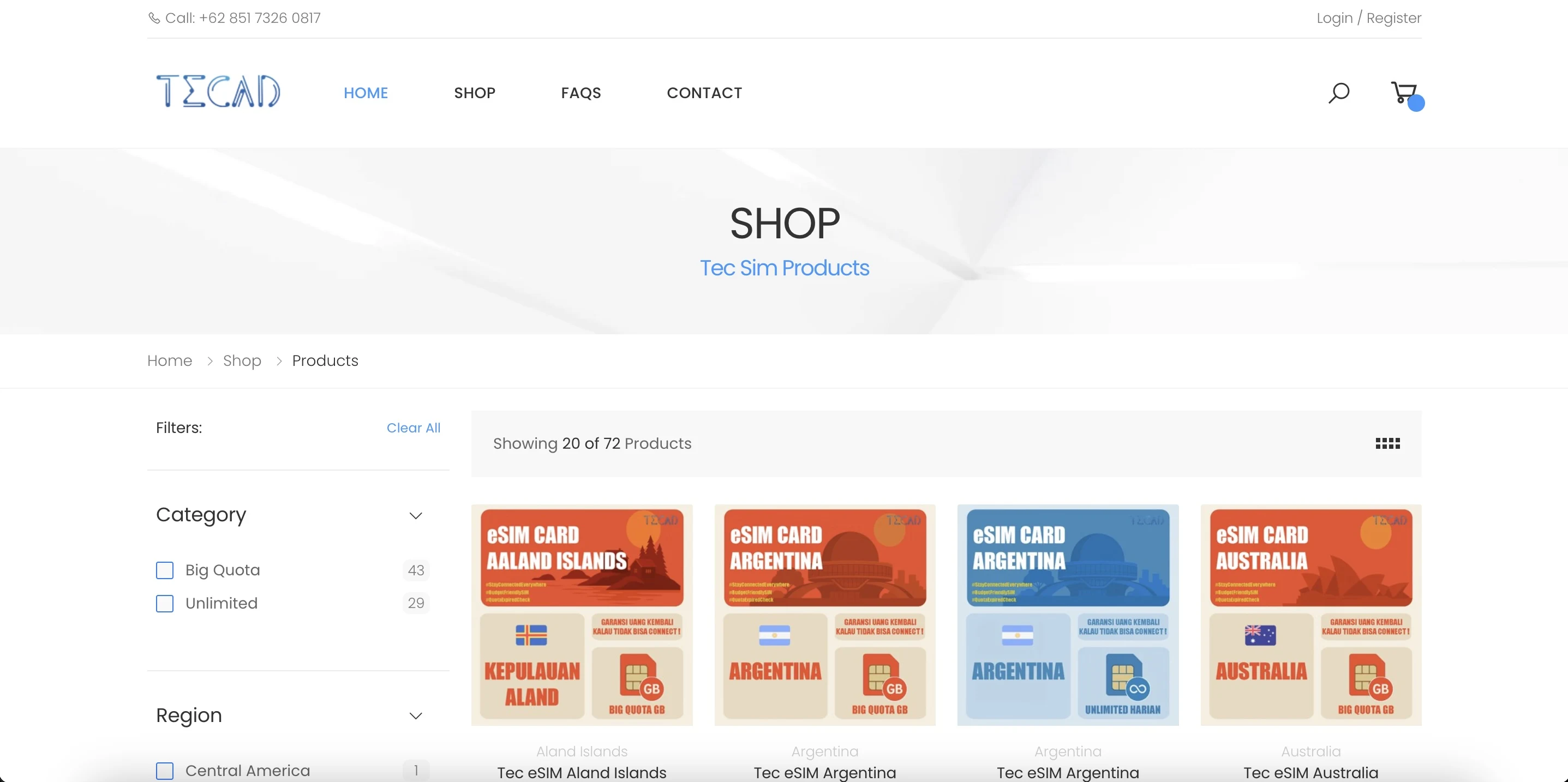 Management Portal | Tecad Indonesia International Tec eSIM